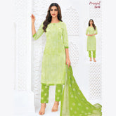Pranjul Cotton Straight Pant Salwar Suit - P2650